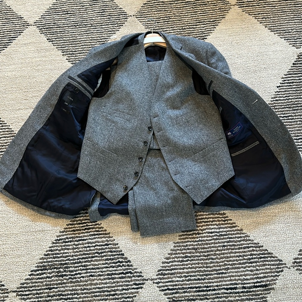 Three piece donegal tweed suit